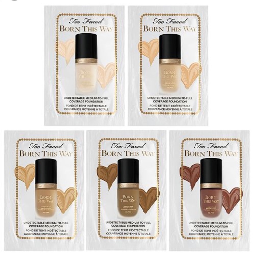 Too Faced BTW sample packets (25) Pearl